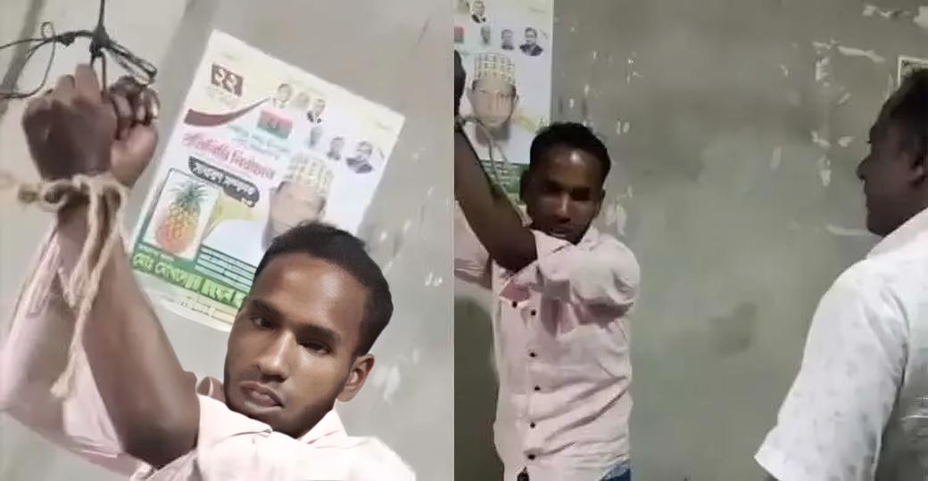 কমলনগরে শ্রমিককে বেঁধে নির্যাতন, ভিডিও ভাইরাল